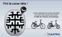 MATRA AGT TOUR :  Journées découverte Vélos Electriques à boîte Auto. Du 4 juin au 17 juillet 2013. 